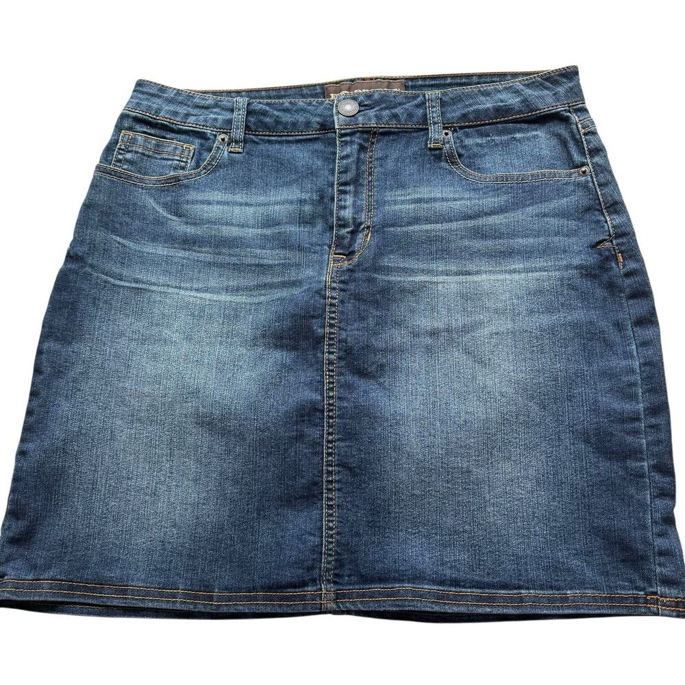 Bit & Bridle Denim Jean Skirt Size 6 Equestrian Horse Prairie Cowgirl Ranch